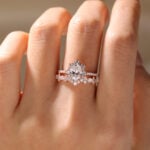 Oval Halo Engagement Rings Lab Diamonds Unique Bridal Ring Sets