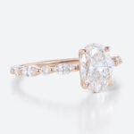 1.5ct Colorless VS+ Oval Cut Lab Grown Diamond Vintage 4-Claw Prong Engagement Ring (2)