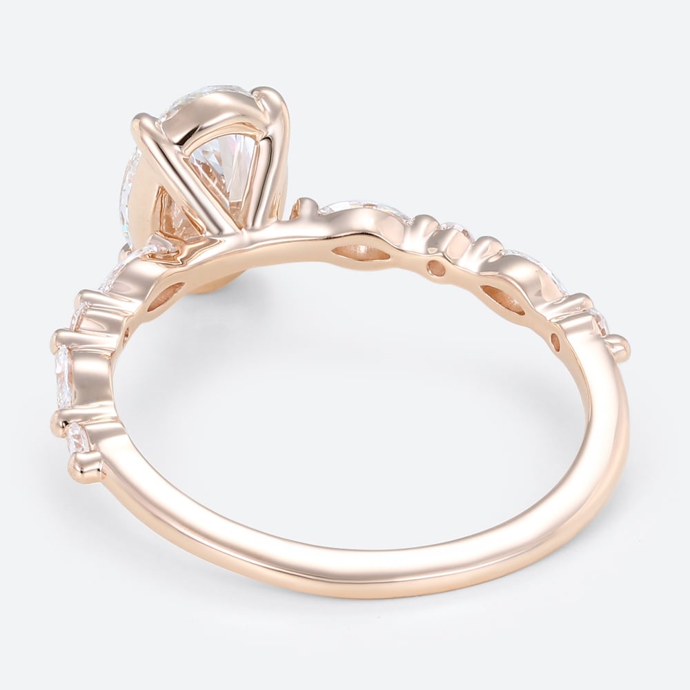 1.5ct Colorless VS+ Oval Cut Lab Grown Diamond Vintage 4-Claw Prong Engagement Ring (3)