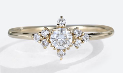 14K Yellow Gold 13 ct Lab Grown Diamond Wedding Ring (1)