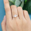 LisaJewelry Pear Shaped Lab Diamond Rose Gold Ring (4)