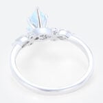 Marquise Cut Diamond & Aquamarine Engagement Ring (3)