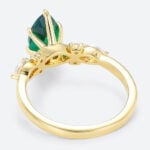 Marquise Cut Emerald Engagement Rings Vintage Engagement Rings (4)