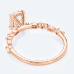 Oval Cut Lab Grown Diamond Vintage 4-Claw Prong Engagement Ring (4)