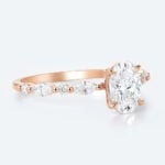 Oval Cut Lab Grown Diamond Vintage 4-Claw Prong Engagement Ring (5)