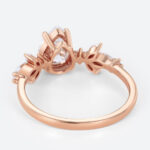 Pear Shaped Diamond 1ct 4-Prong Engagement Ring in Rose Gold