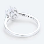 Round Cut Lab Grown Diamond Graduated 6-Prong Engagement Ring (4)