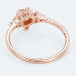 Round Cut Lab Grown Diamond Vintage Cluster Engagement Ring (3)