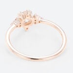 Round Cut Lab Grown Diamond Vintage Cluster Engagement Ring (6)