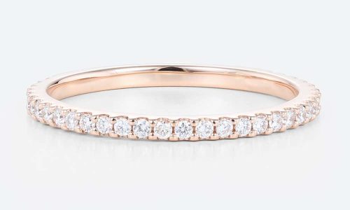 14K Rose Gold Lab Diamond Ring 34 Eternity Stacking Wedding Rings (1) 14K Rose Gold Lab Diamond Ring 34 Eternity Stacking Wedding Rings (1)
