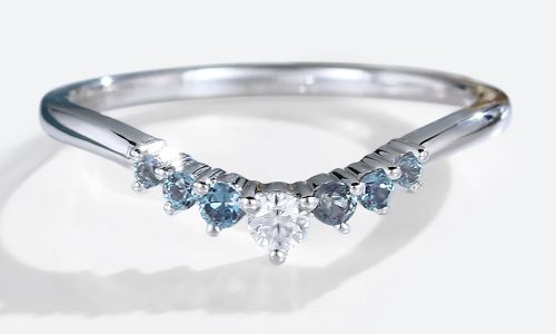 14K White Gold Round Alexandrite Rings Moissanite Curved Wedding Band Stacked Wedding Rings (1) 14K White Gold Round Alexandrite Rings Moissanite Curved Wedding Band Stacked Wedding Rings (1)
