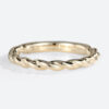 14 Karat Yellow Gold Simple Wedding Rings Eternity Twisted Rings
