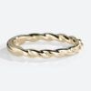 14 Karat Yellow Gold Simple Wedding Rings Eternity Twisted Rings