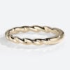14 Karat Yellow Gold Simple Wedding Rings Eternity Twisted Rings