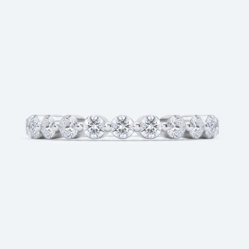 Lab Grown Diamond 2.5MM Width Full Eternity Wedding Band