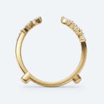 Lab Grown Diamond Double Leaf Wedding Band (2)
