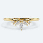 Lab Grown Diamond Rings Marquise Lab Grown Diamond Curved Wedding Band (2)