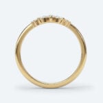 Lab Grown Diamond Rings Marquise Lab Grown Diamond Curved Wedding Band (4)