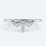 Lab Grown Diamond Rings Marquise Lab Grown Diamond Curved Wedding Band (6)