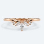 Lab Grown Diamond Rings Marquise Lab Grown Diamond Curved Wedding Band (7)