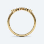 Marquise Cut Lab Grown Diamond Curved Wedding Band Stacked Wedding Rings (6)