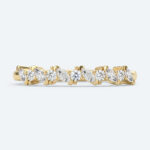 Marquise Cut Lab Grown Diamond Ring Vintage Stacked Wedding Rings (2)