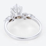 Oval 1.5ct Lab Diamond Ring Unique 6-Prong Engagement Rings in White Gold