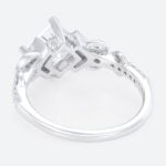 Princess Cut Lab Grown Diamond Infinity 4 V-Prong Engagement Ring (4)