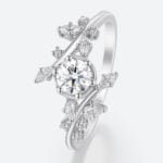 Round Cut Lab Grown Diamond Bypass 6-Prong Engagement Ring (5)