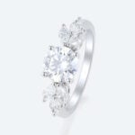 Round Cut Lab Grown Diamond Classic 4-Prong Engagement Ring (4)