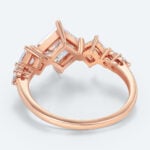 Princess Cut Lab Grown Diamond Art Deco 4-Prong Engagement Ring (3)