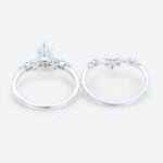 1ct Colorless VS+ Pear Shaped Lab Grown Diamond Classic 6-Prong Engagement Ring Set in White Gold (4)