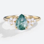 Rose-Gold-Pear-Cut-Moss-Agate-Ring-Petal-Side-Stones-Engagement-Ring-Vintage-Engagement-Rings-(7)