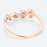 0.27ctw Marquise Cut Lab Grown Diamond Curved Wedding Band Art Deco Promise Ring in Rose Gold (3)