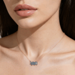 Baguette Cut Lab Alexandrite Necklace Irregular Beauty Pendant