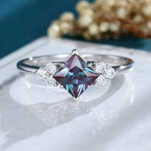 alexandrite engagement ring