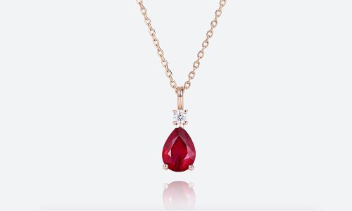 Pear-Cut-Birthstone-Minimalist-Pendant-Chic-Teardrop-Charm-Necklace