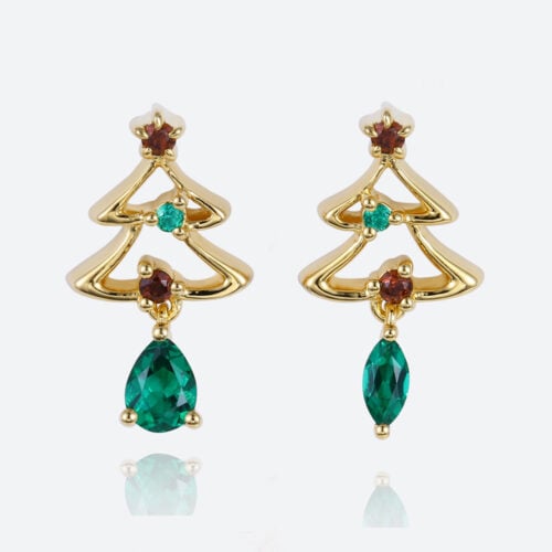 Earrings Dangle Earrings Lab Grown Emerald Earring Christmas Gifts for Sisters