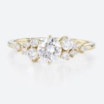 0.5ct Lab Grown Diamond Rings Round Cut 6-Prong Promise Ring