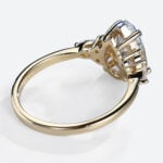 1.5ct Colorless VS+ Pear Shaped Lab Grown Diamond Classic 4-Prong Engagement Ring in Yellow Gold