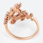 Pear Shaped Lab Grown Diamond Bypass 6-Prong Engagement Ring (4)