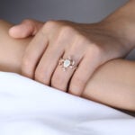 Pear Shaped Lab Grown Diamond Bypass 6-Prong Engagement Ring (6)