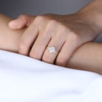 Pear Shaped Lab Grown Diamond Vintage 4-Prong Engagement Ring (5)