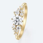 Round Cut Lab Grown Diamond Dainty 6-Prong Engagement Promise Ring (5)