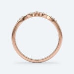 Round Cut Lab Grown Diamond Wedding Band Curved Stacking Ring (4)