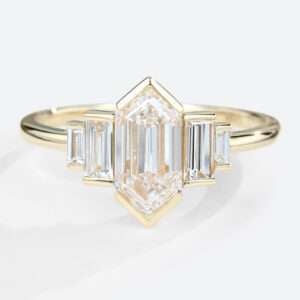 Jewelry Gift - Engagement Ring Marquise Cut Moissanite Anniversary Rings Gold