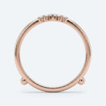 Round Cut Lab Grown Diamond Rings Double Curved Wedding Bands (6)