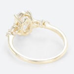 1.5ct Colorless VS+ Oval Cut Lab Grown Diamond Petite 4-Prong Engagement Ring in Yellow Gold (3)
