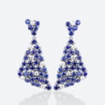 Lab Sapphire Drop Earrings Drop Earrings Bridal Earrings