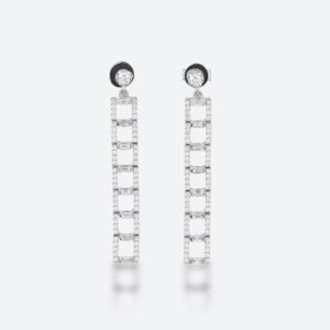 Lab Diamond Earrings Long Dangle Earrings